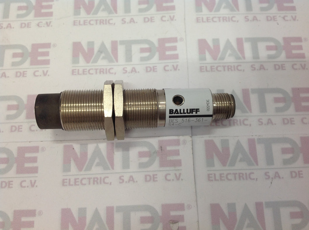 SENSOR INDUCTIVO BALLUFF BES-516-361-S4-C M18 10-30 VDC NPN DS 8MM NO ...